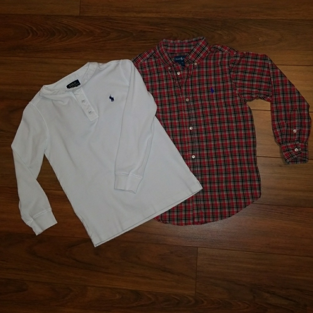 Bundle / Ralph Lauren / Two boys size 7 shirts